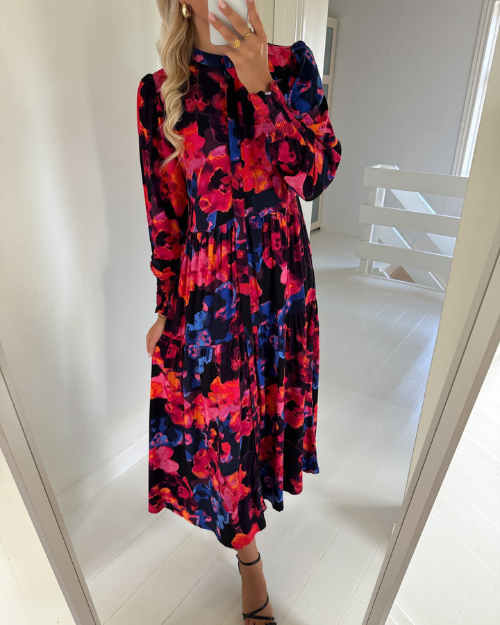 Y.A.S kjole asina long shirt navy blazer/limo