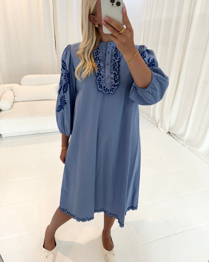 Love&Divine kjole love967 blue/navy