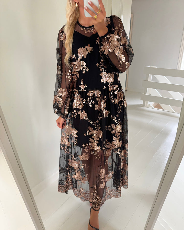 A-View kjole estelle rose gold - FORUDBESTILLING LEV. UGE 44