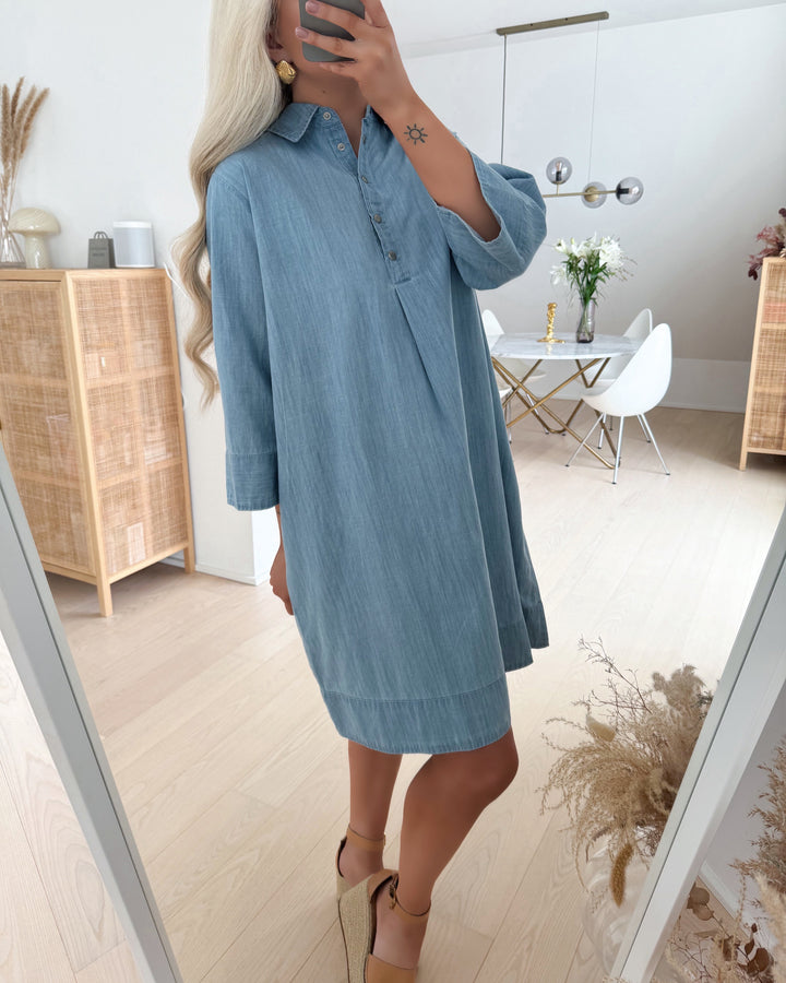 Love&Divine kjole love1099 light denim