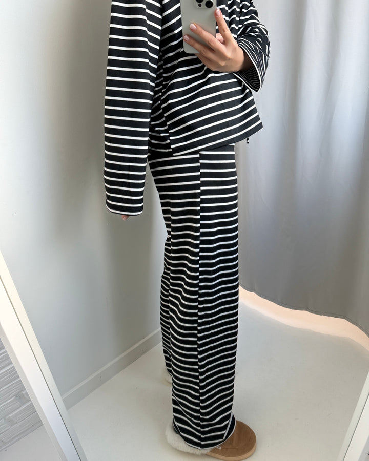 Vero Moda bukser alma wide black/white