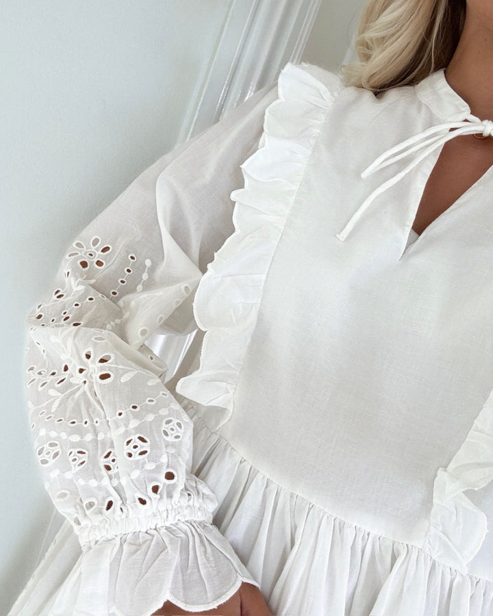 Y.A.S kjole luma ls star white