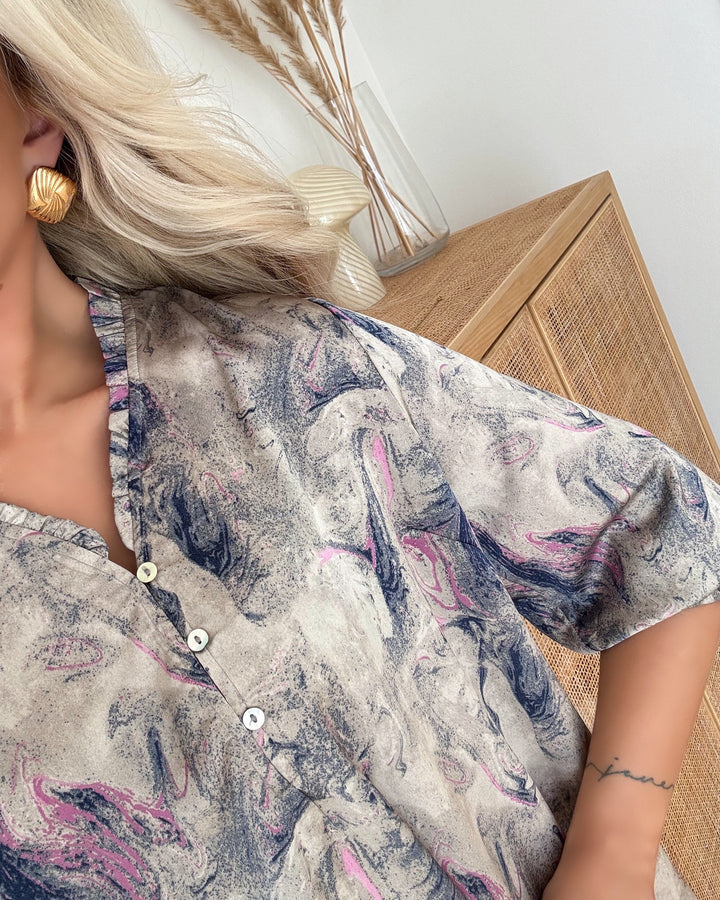 Love&Divine kjole love1129 marble print