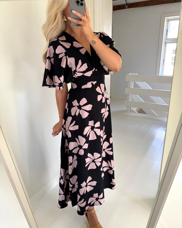 Sister's Point kjole gisela-dr21 black/dusty rose