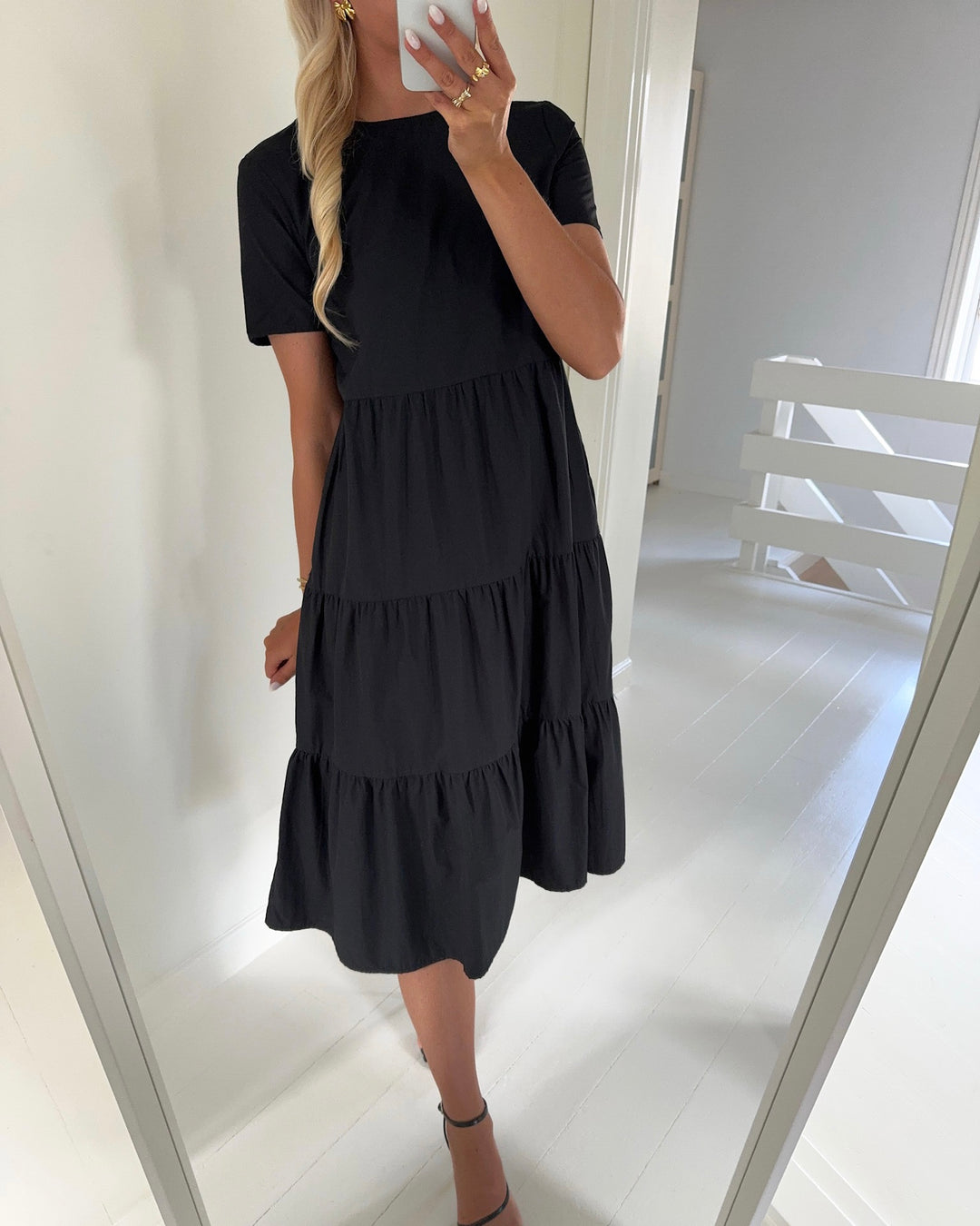 Vero Moda kjole paisley ss o-neck black