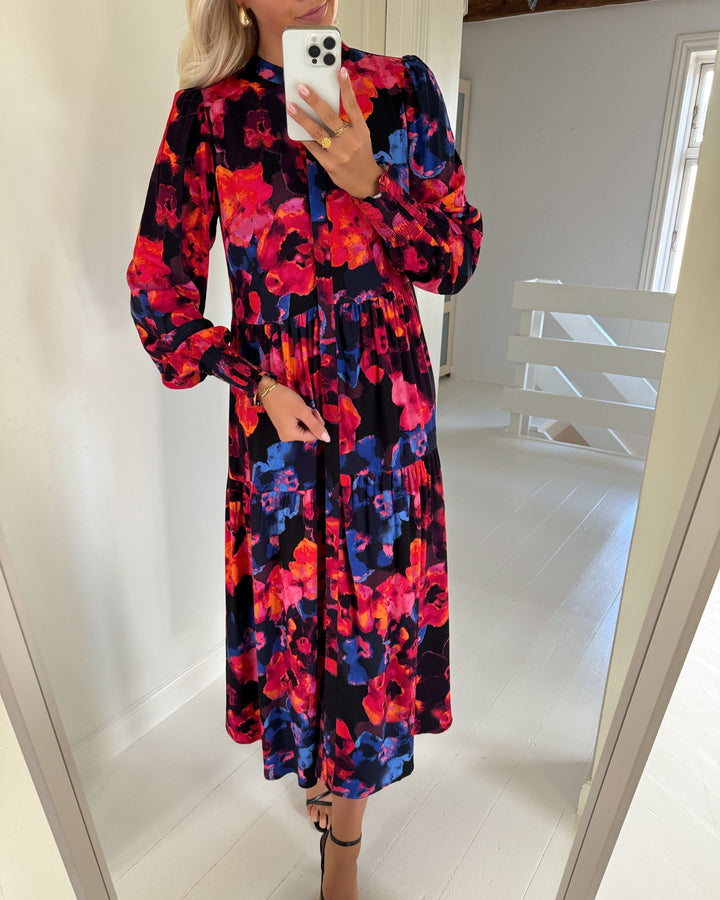 Y.A.S kjole asina long shirt navy blazer/limo