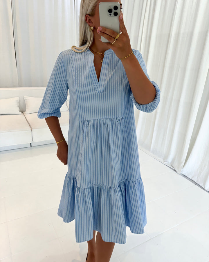 Love&Divine kjole love958-6 blue stripe