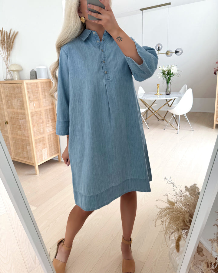 Love&Divine kjole love1099 light denim