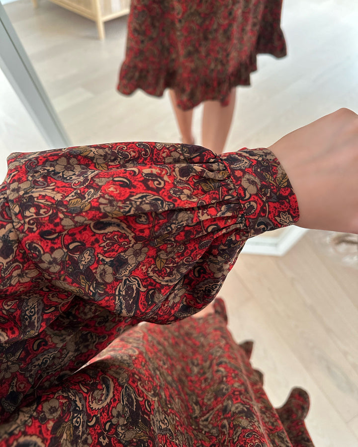 Love&Divine kjole love1035-2 red paisley