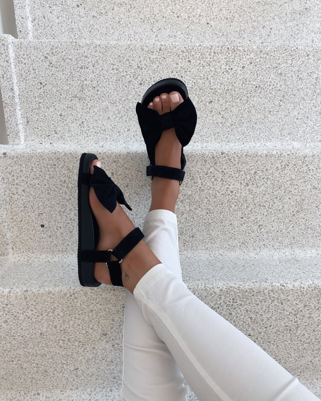 Copenhagen Shoes sandaler sky and diamonds 24 suede - black
