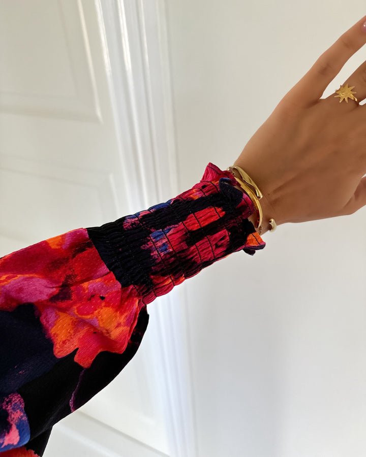 Y.A.S kjole asina long shirt navy blazer/limo