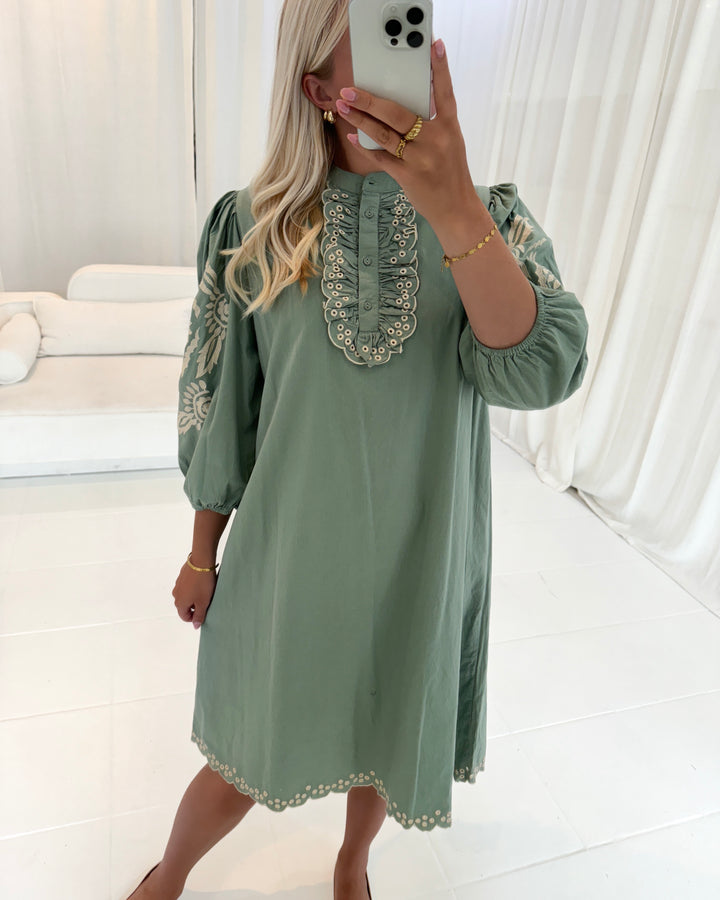 Love&Divine kjole love967 dark mint/bamboo