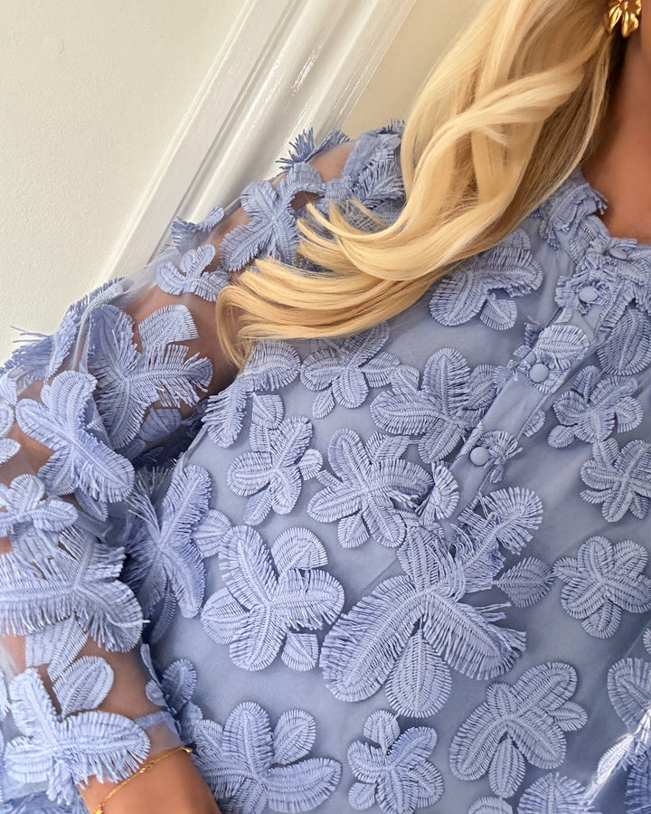 Y.A.S kjole karly 7/8 show blue heron