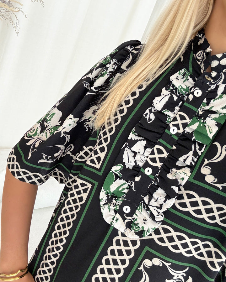 Love&Divine kjole love1008-6 scarf print