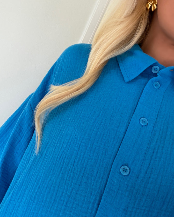 Vero Moda skjorte natali ibiza blue