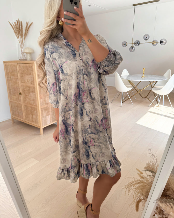 Love&Divine kjole love1129 marble print