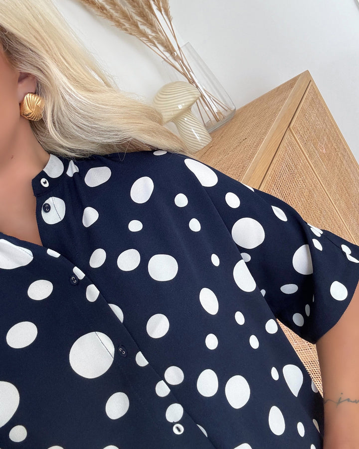 Love&Divine kjole love972-3 navy/creme