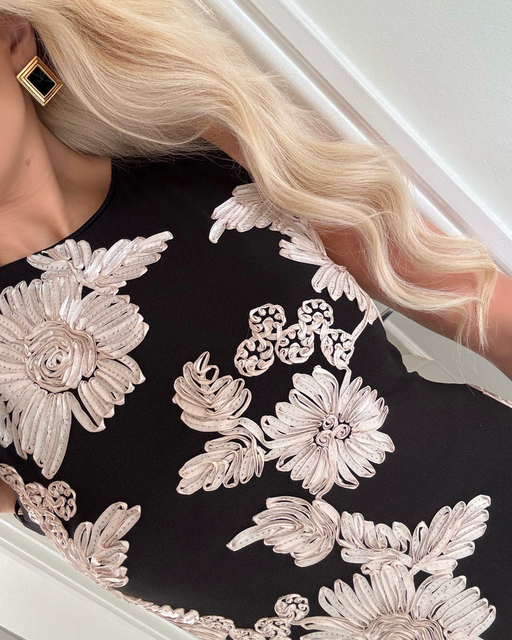 Sister's Point kjole sis-dr black/champagne