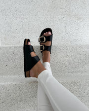 Duffy sandal black 86-48802