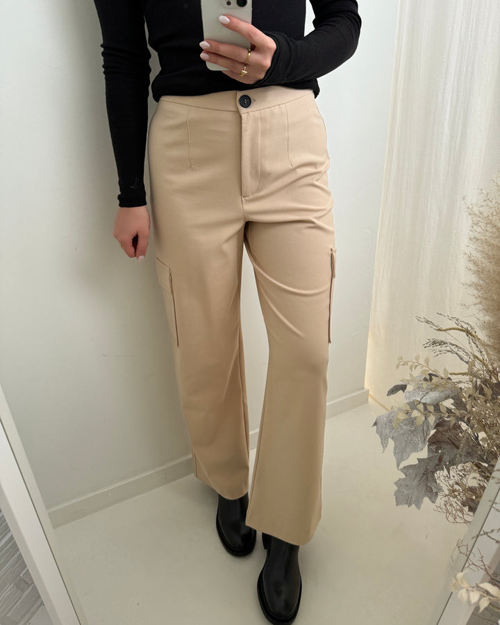 Vero Moda bukser sasie hr wide cargo irish