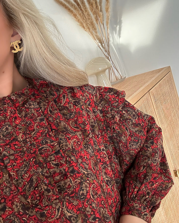 Love&Divine kjole love1035-2 red paisley