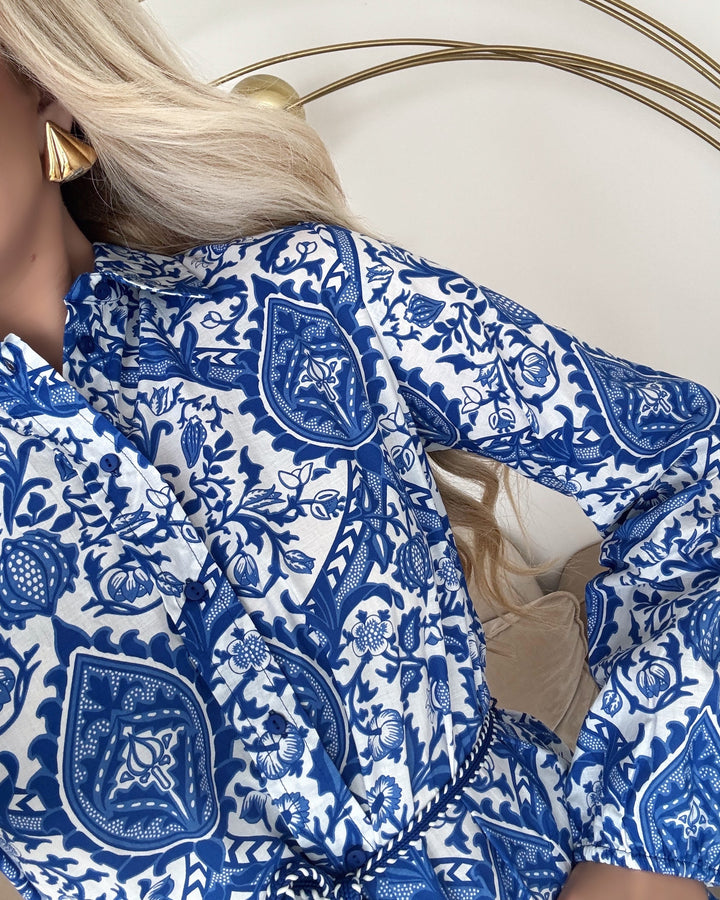 Only kjole lumina ls short surf the web/lumina aop