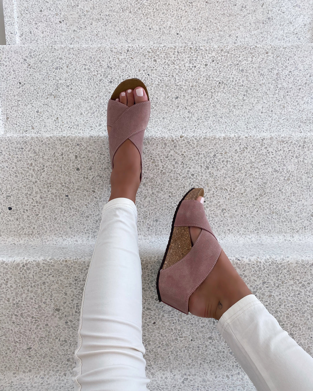 Copenhagen Shoes sandaler frances 23 suede rose