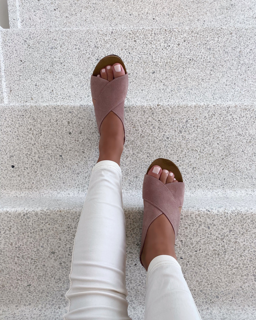 Copenhagen Shoes sandaler frances 23 suede rose