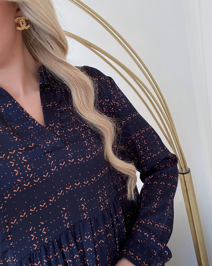 Love&Divine kjole love346-21 navy zig