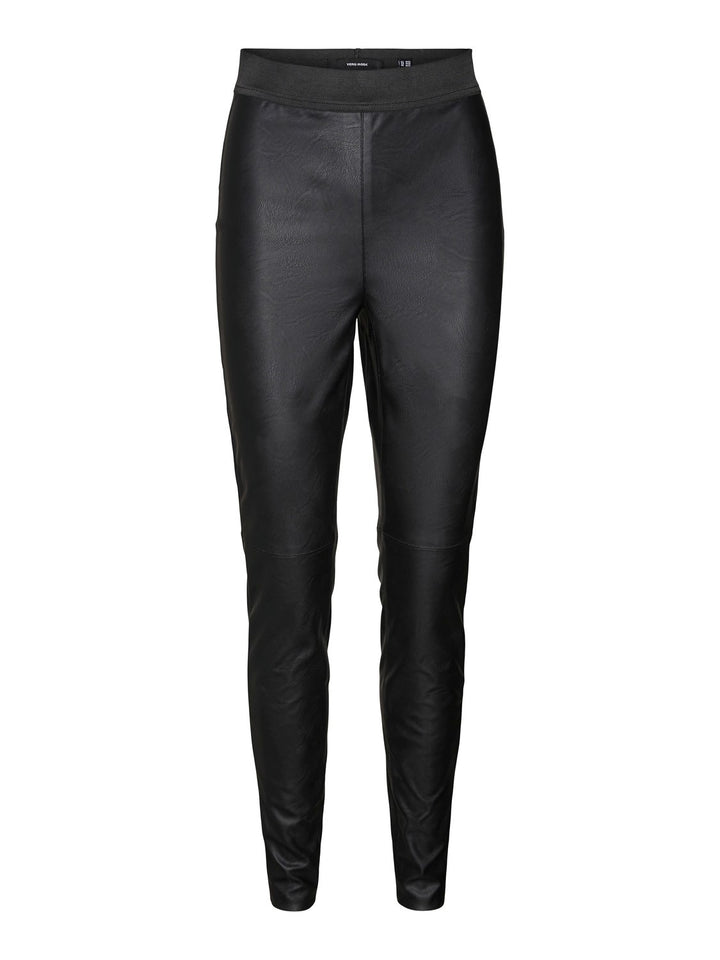 Vero Moda leggings storm hr pl cut black