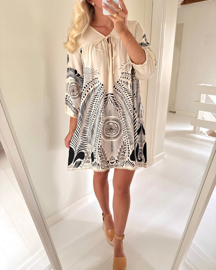 Vero Moda kjole lalita zola 3/4 short tunic birch zola