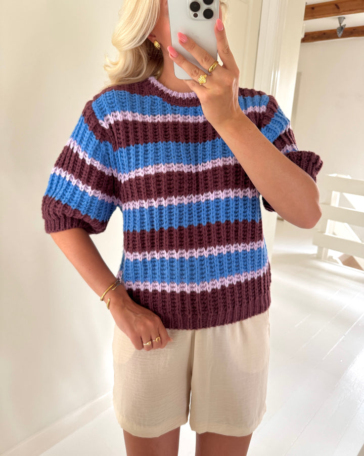 Sister's Point striktrøje krissy-pu berry combo