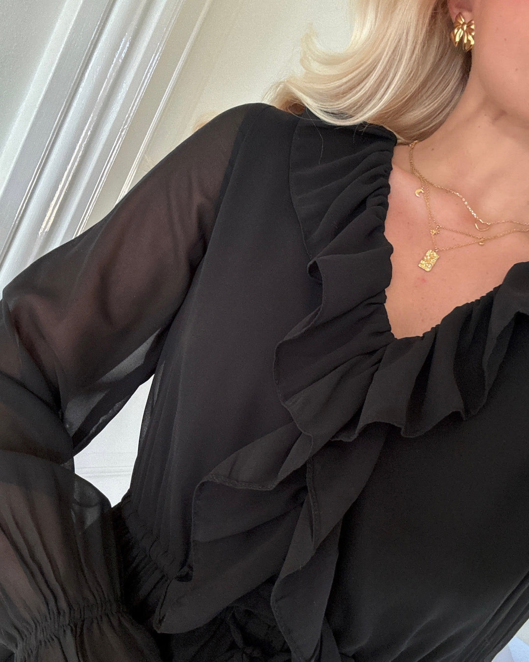 Vero Moda kjole dora ls short black