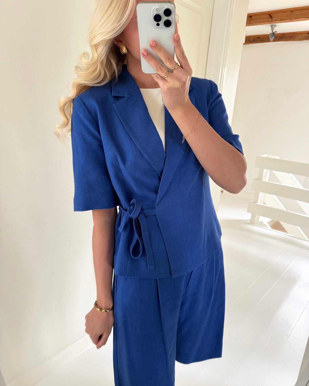 Y.A.S blazer primo 2/4 short dazzling blue