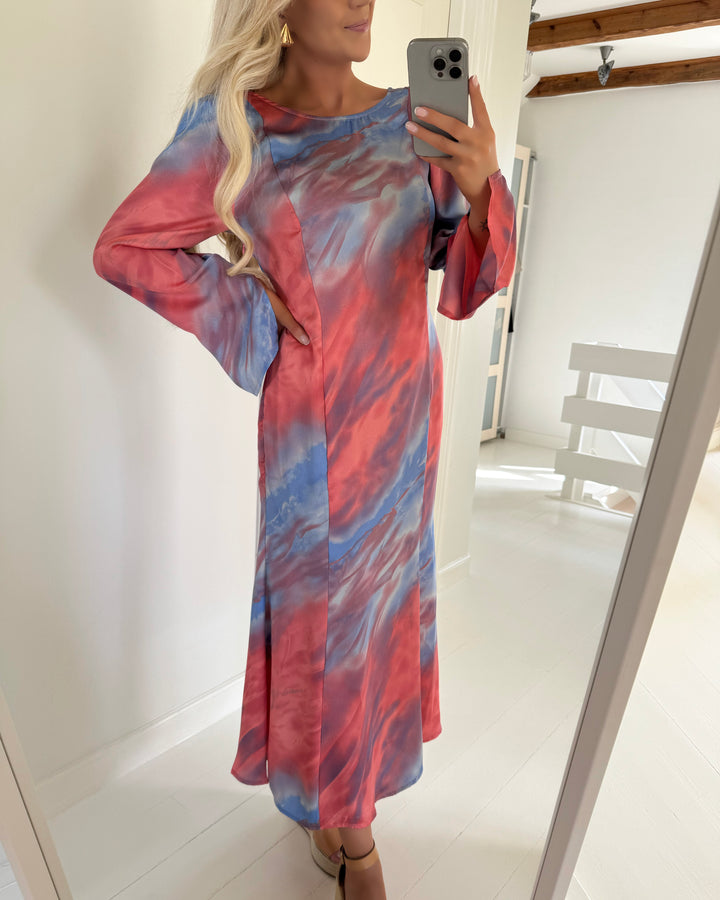 A-View kjole carina coral/blue