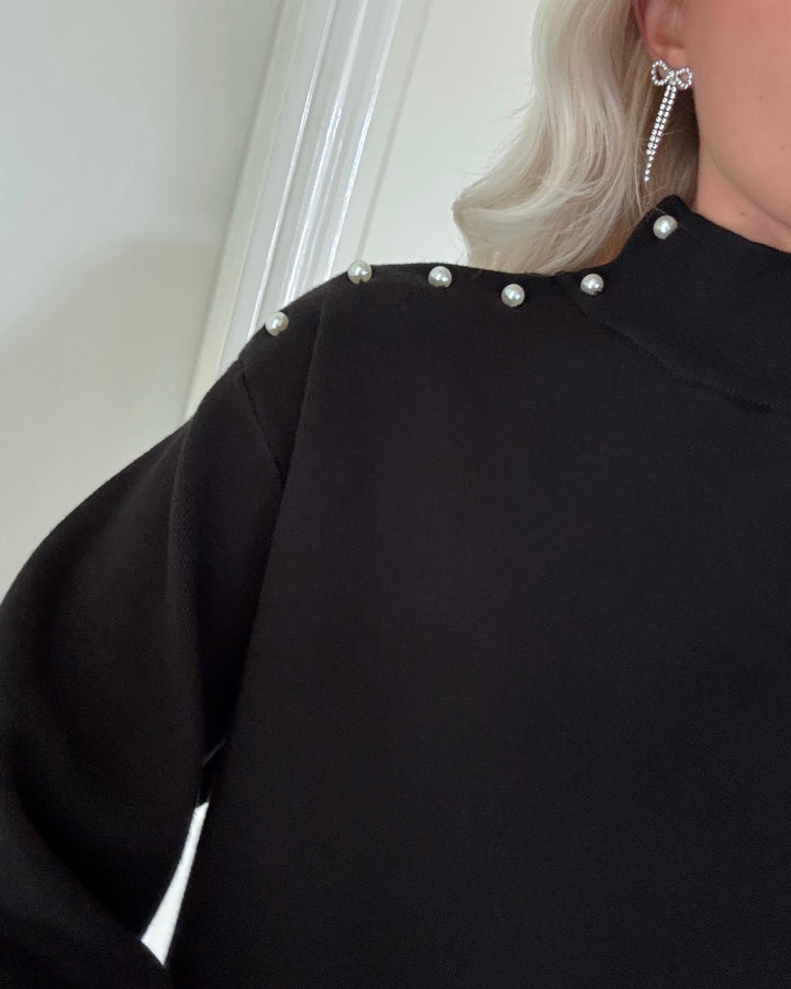 Y.A.S striktrøje hama ls pearl black