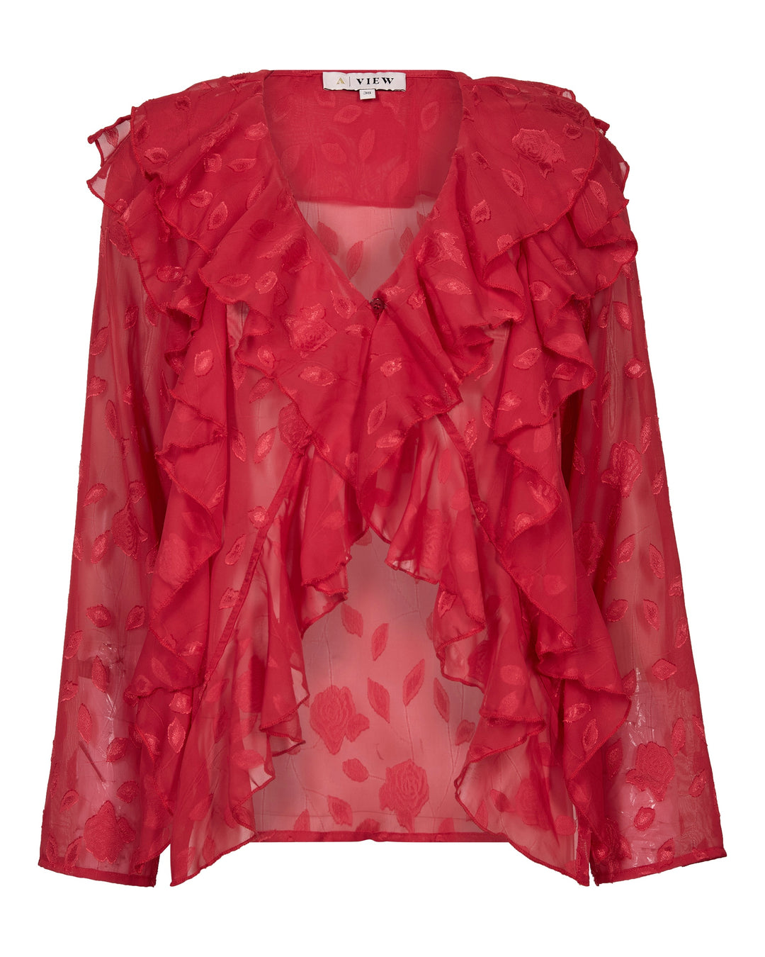 A-View bluse lay rush red