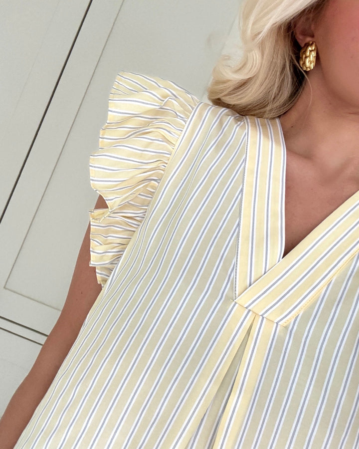 Love&Divine top love1382 banana/stripe