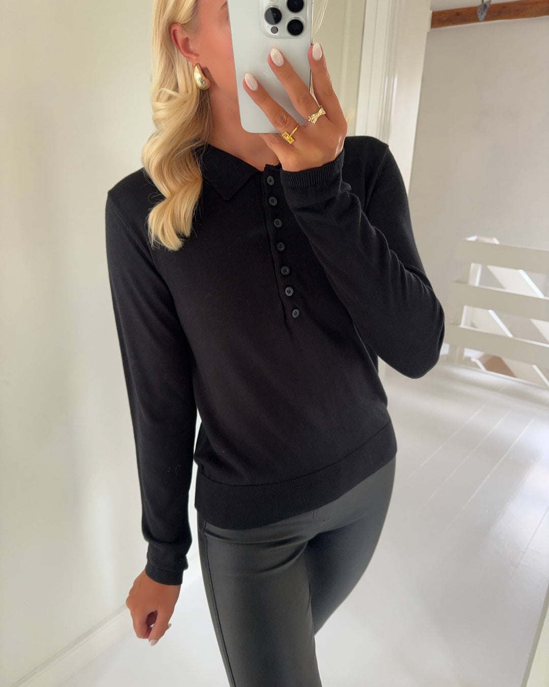 Only polo cathrine ls neck black
