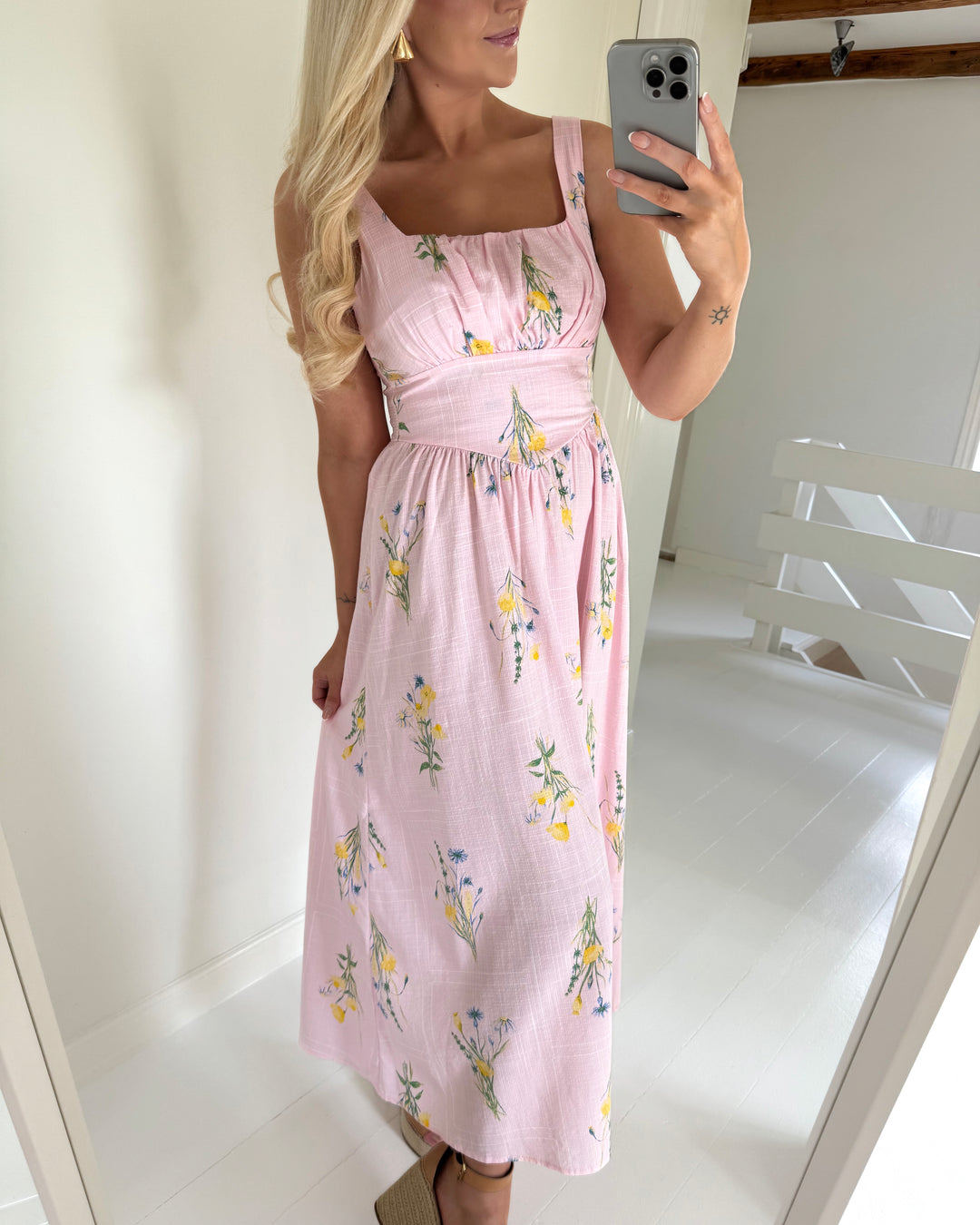 Vero Moda kjole jamie else sl 7/8 pink-a-boo else