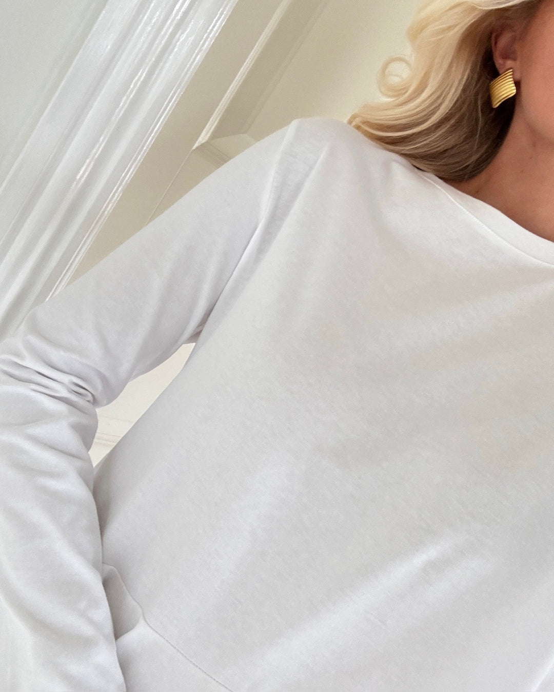 Pieces bluse danilla ls peplum bright white