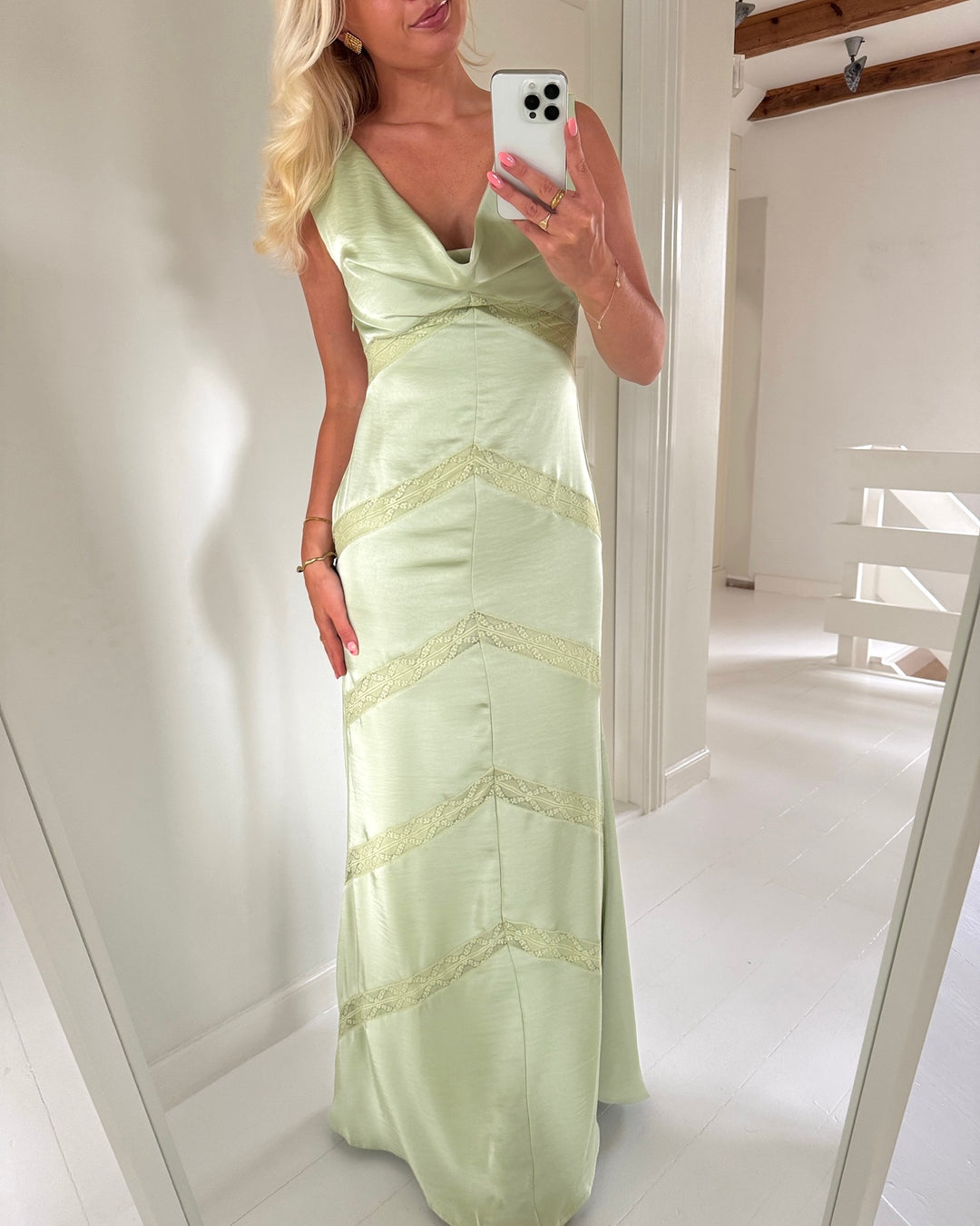 Vero Moda kjole caro sl celadon green