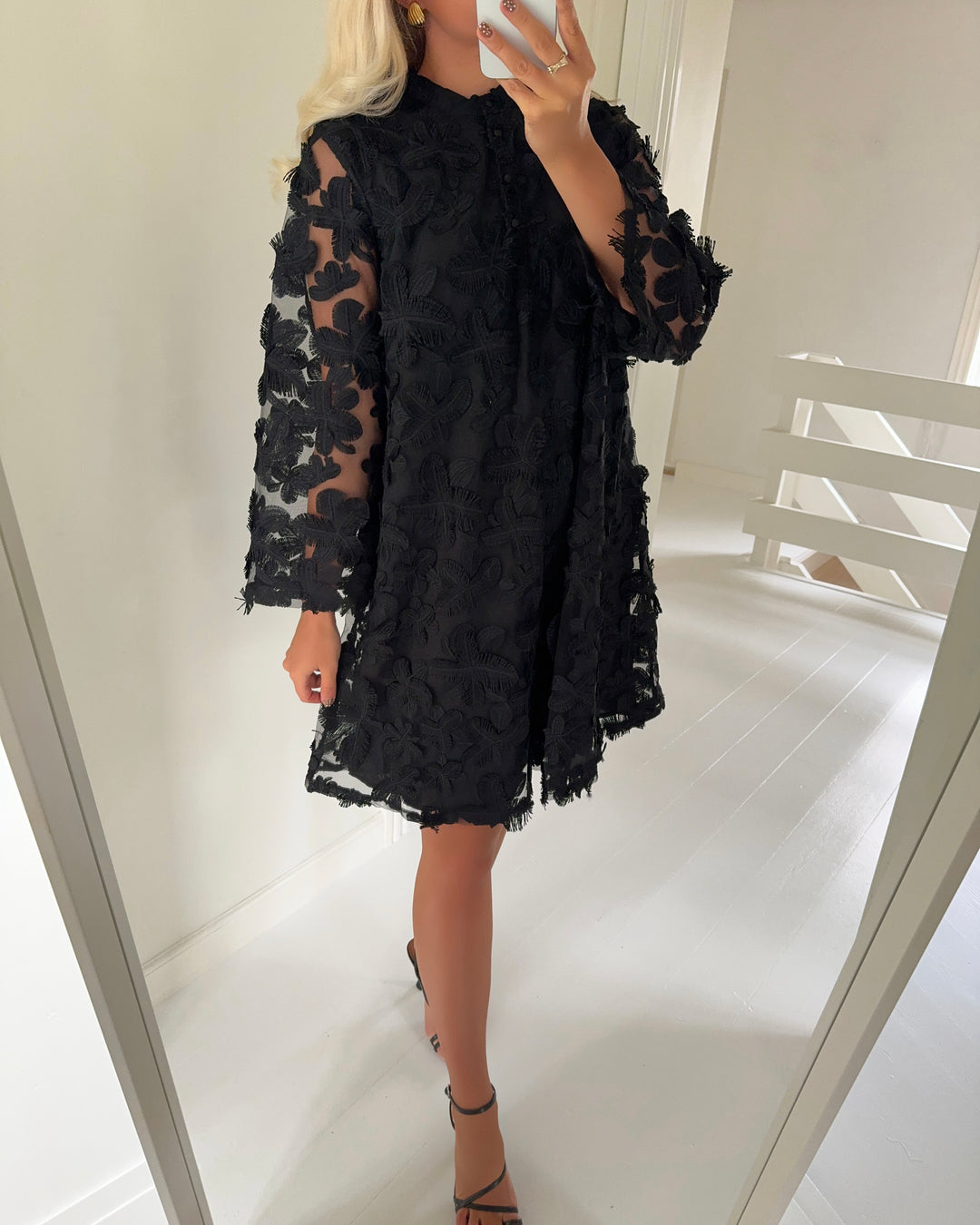 Y.A.S kjole karly 7/8 short black