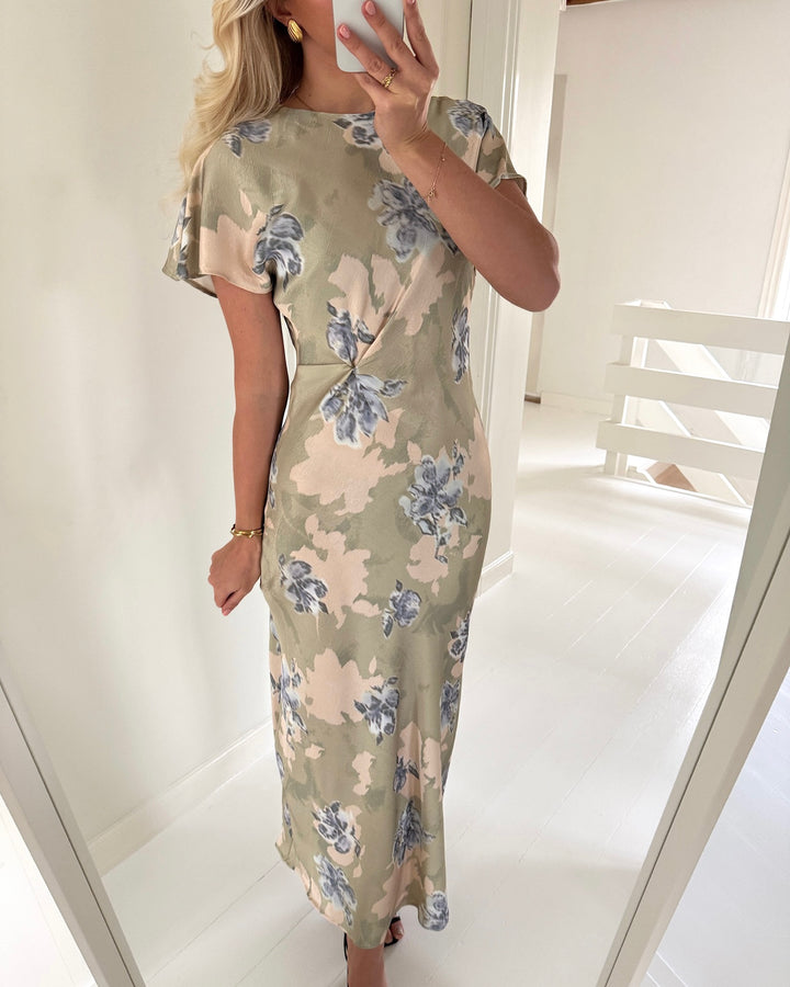 Sister's Point kjole gista-dr4 sage/flower