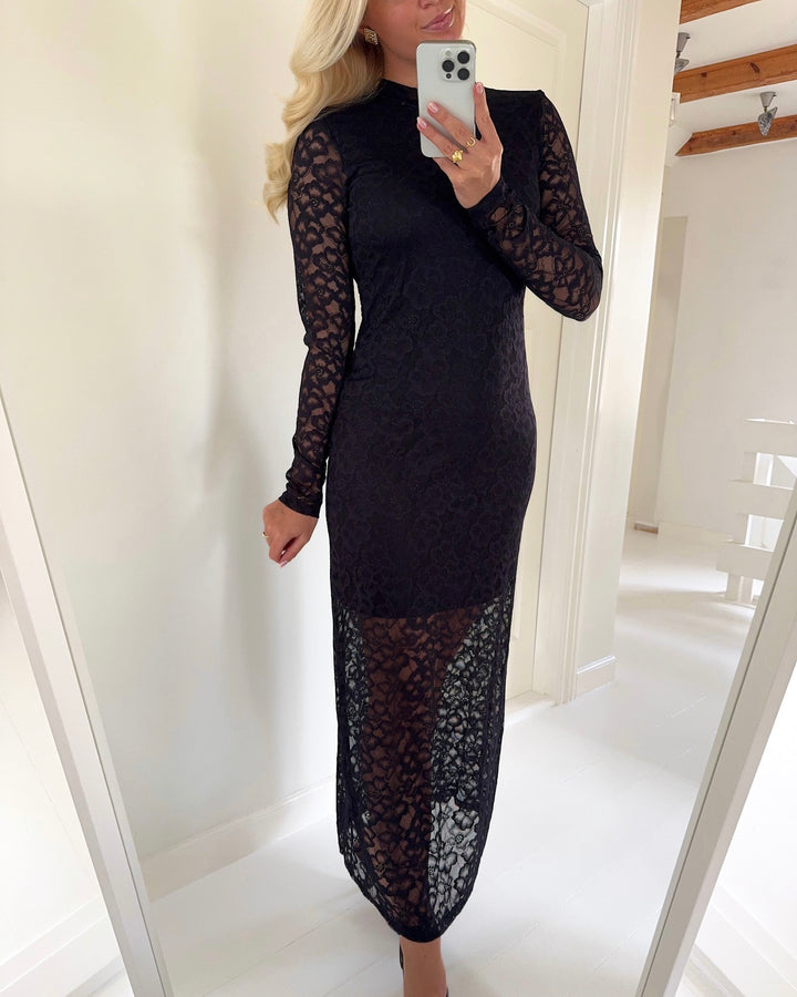 Vero Moda kjole lorene ls lace black