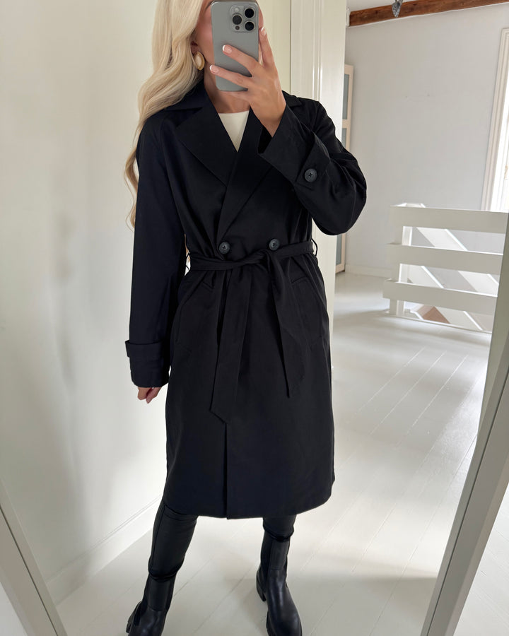 Vero Moda trenchcoat lou black