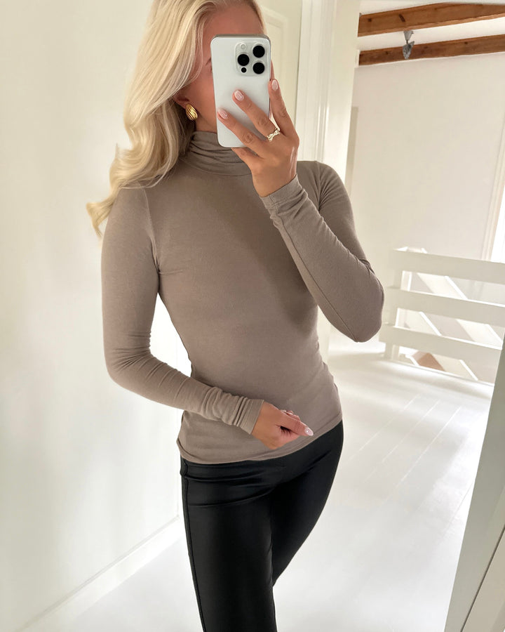 Y.A.S. bluse woola ls high neck fungi