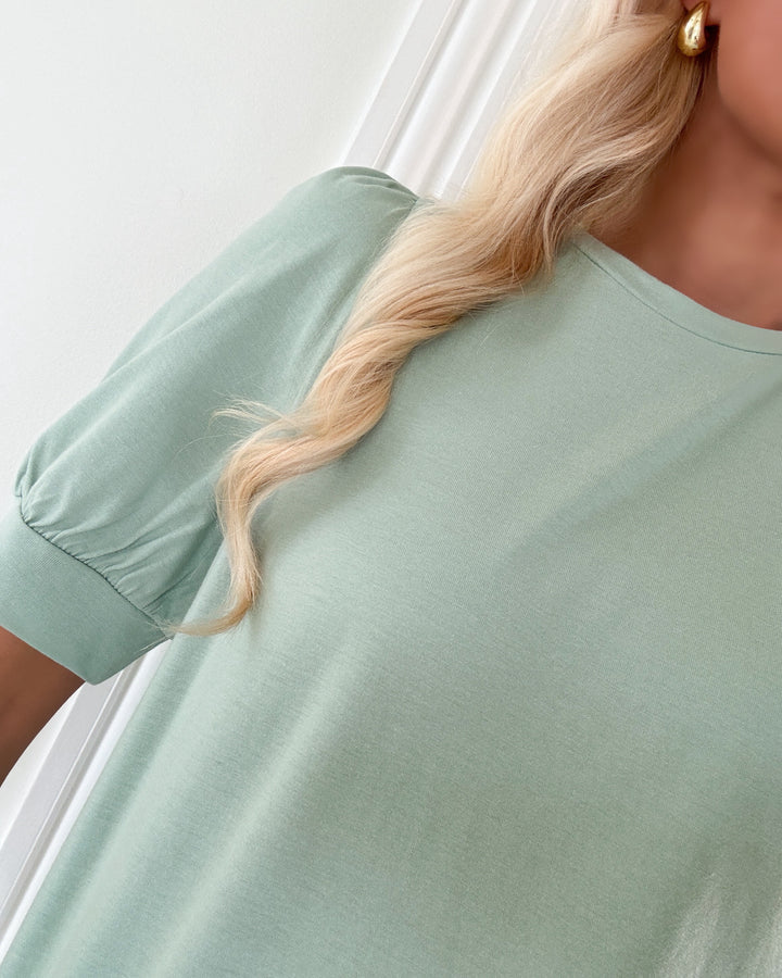 Vero Moda top kerry slit green