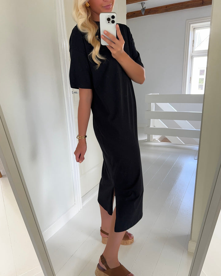 Vero Moda kjole molly ss oversized calf black