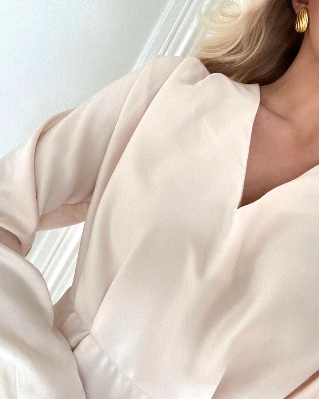 Y.A.S bluse pella ls v-neck sheer bliss